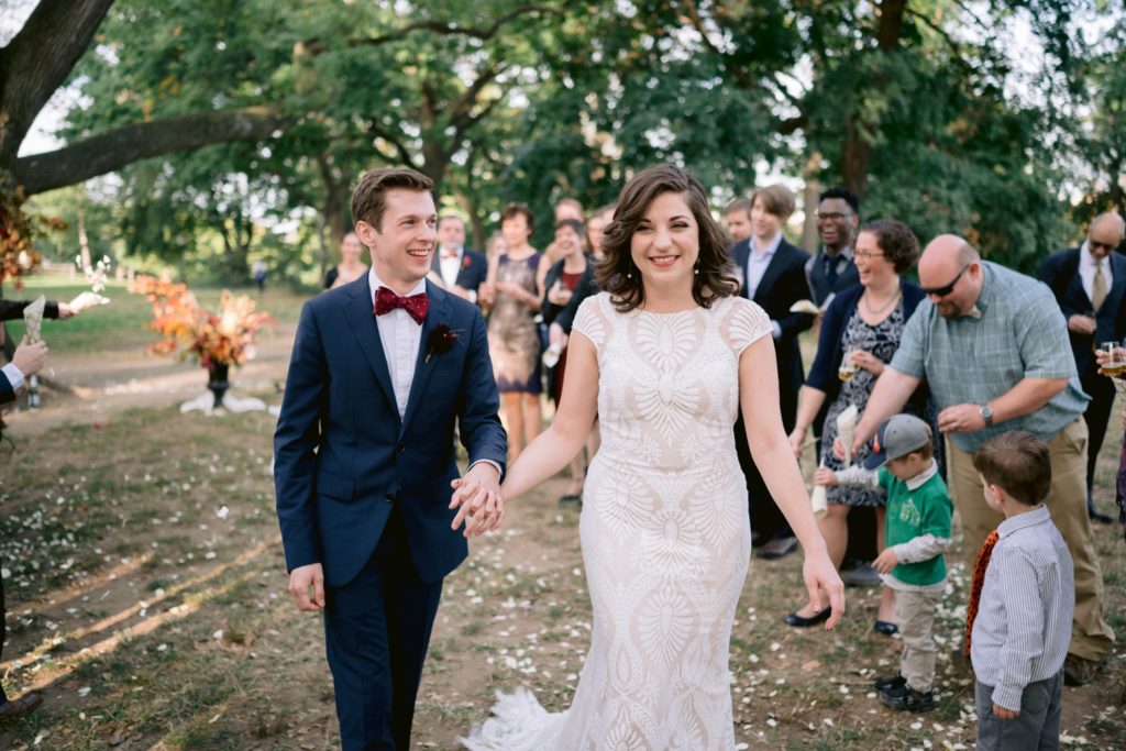 Intimate wedding at Fort Greene Park in Brooklyn