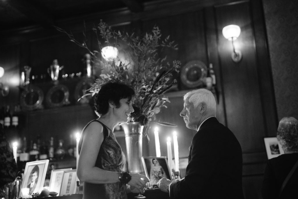 Intimate wedding at Clover Club in Brooklyn