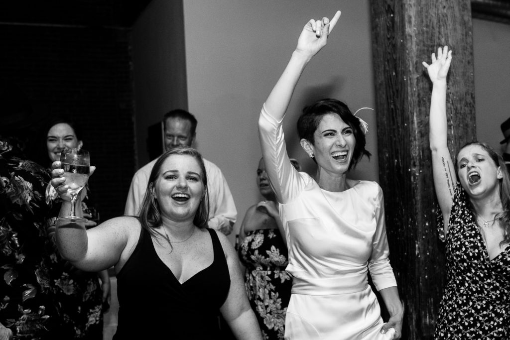 Wedding reception at DUMBO Loft in Brooklyn