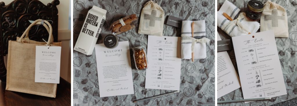 Guest gifts for wedding at Blue Hill at Stone Barns