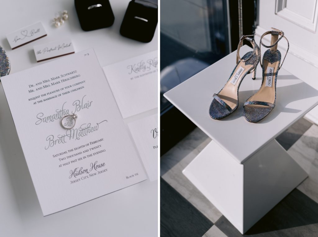 Classic elegant invitation suite for Jersey Wedding