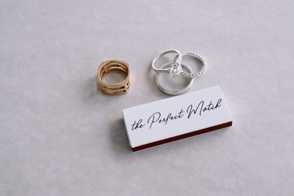 Custom matches for wedding with cute saying