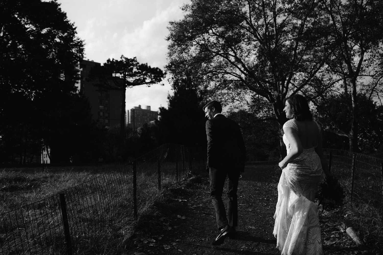Intimate wedding at Fort Greene Park in Brooklyn