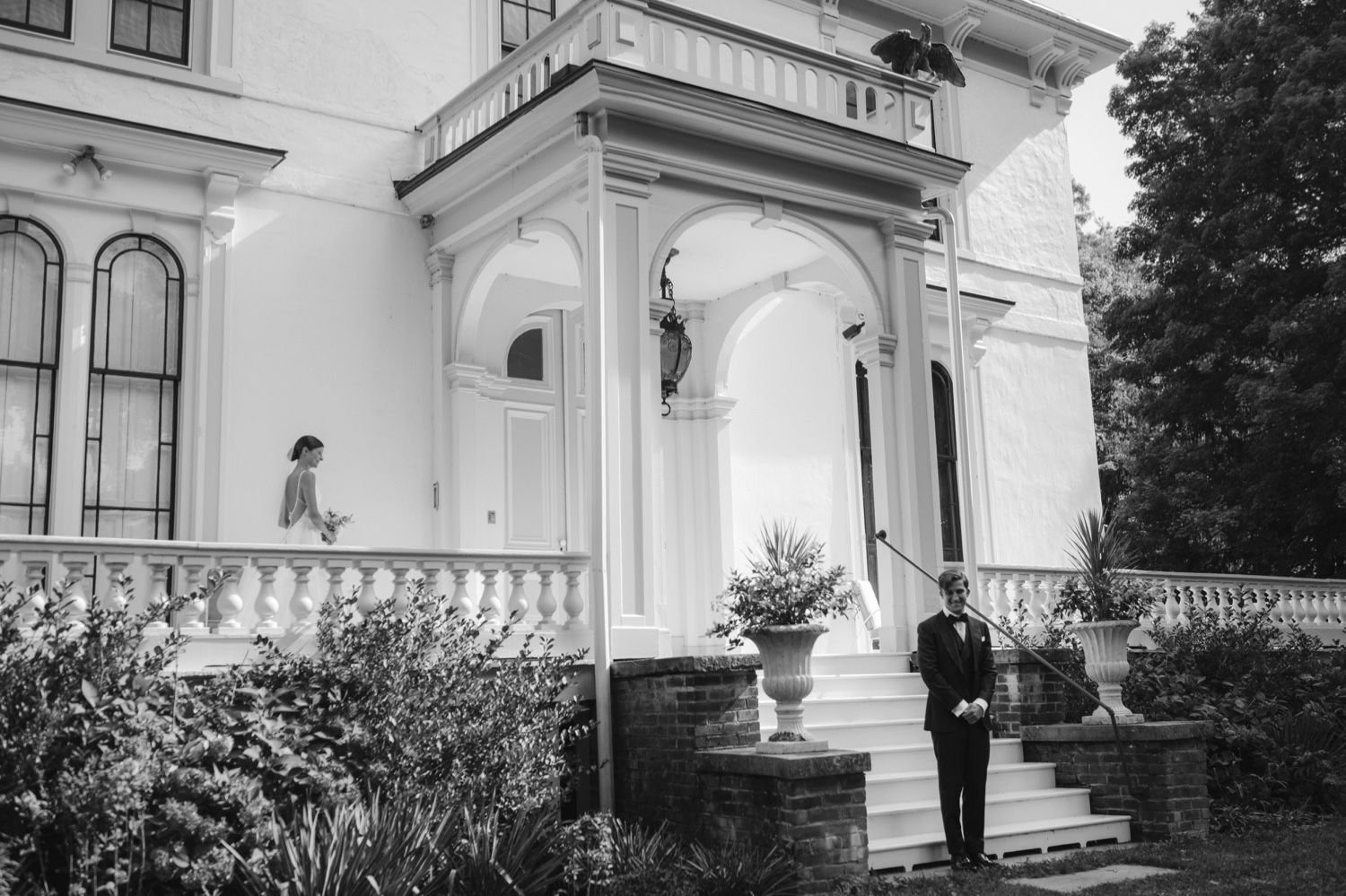 Wedding ceremony at A Private Estate in Germantown, New York