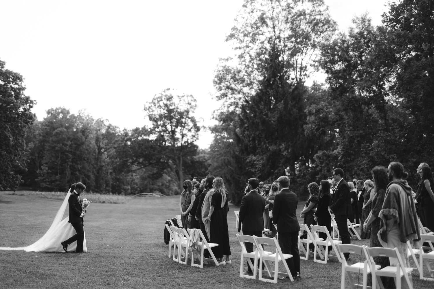 Wedding ceremony at A Private Estate in Germantown, New York