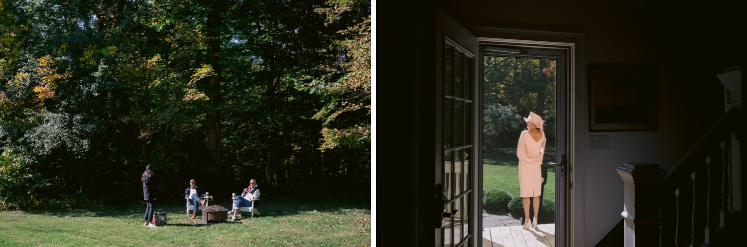 Getting ready for wedding at A Private Estate in Germantown, New York