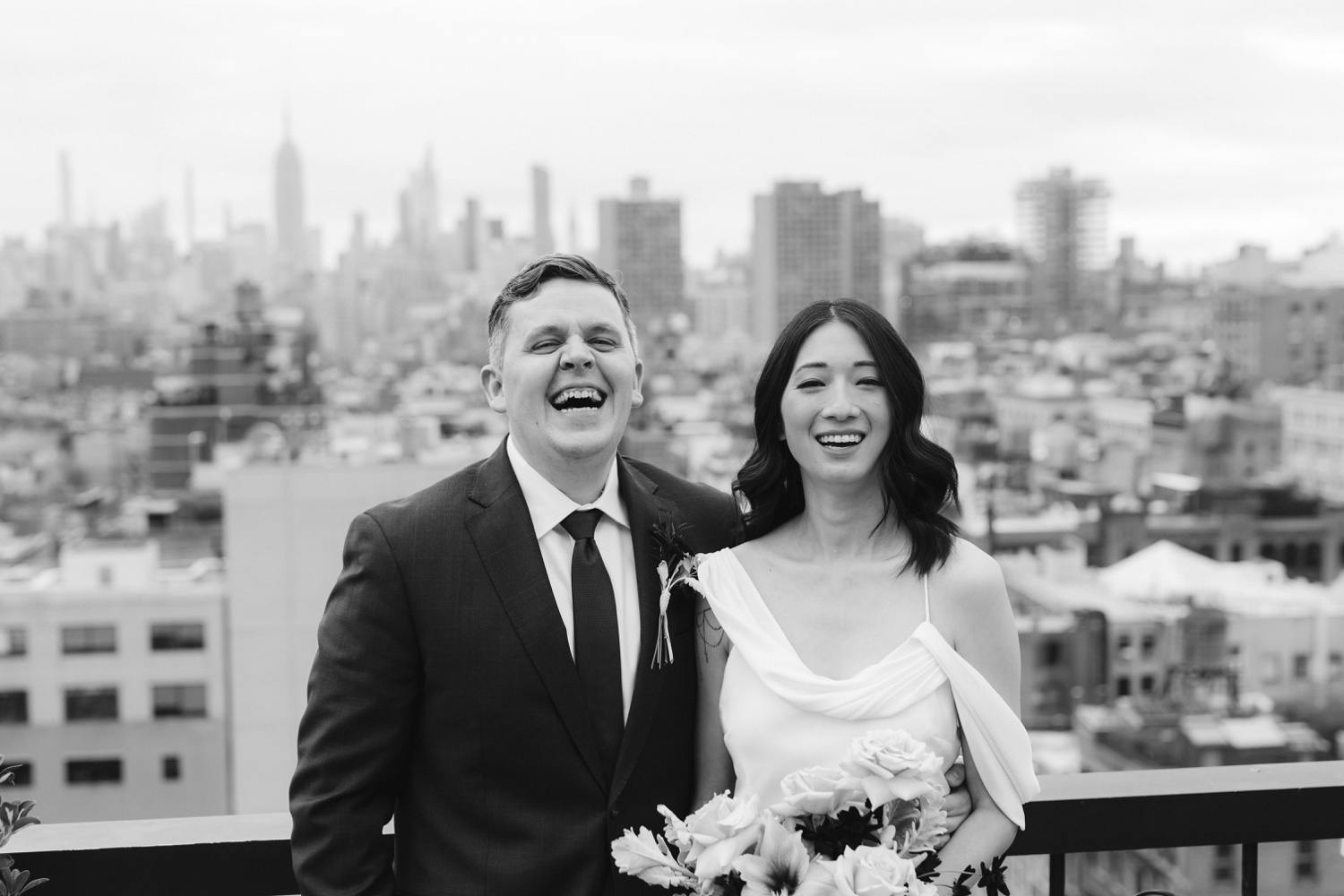 Intimate rooftop wedding at Soho Grand Hotel in NYC