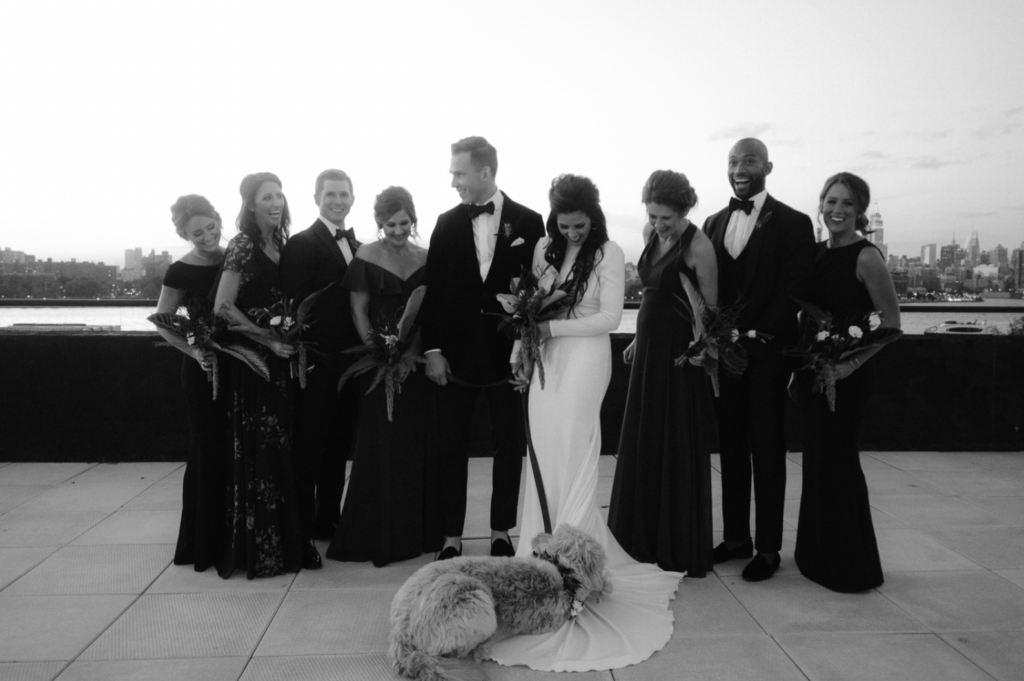Katherine Marchand Photography Tips to Include Your Pet in your Wedding  Family Group Picture with Dog