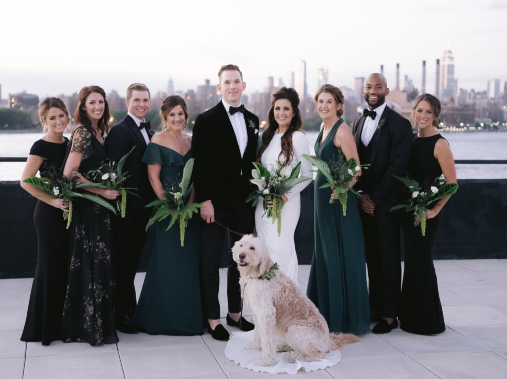 Katherine Marchand Photography Tips to Include Your Pet in your Wedding  Family Group Picture with Dog
