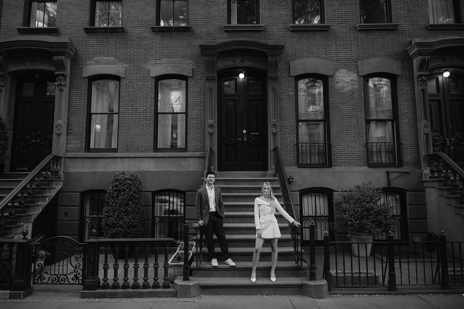 West Village New York engagement pictures.
