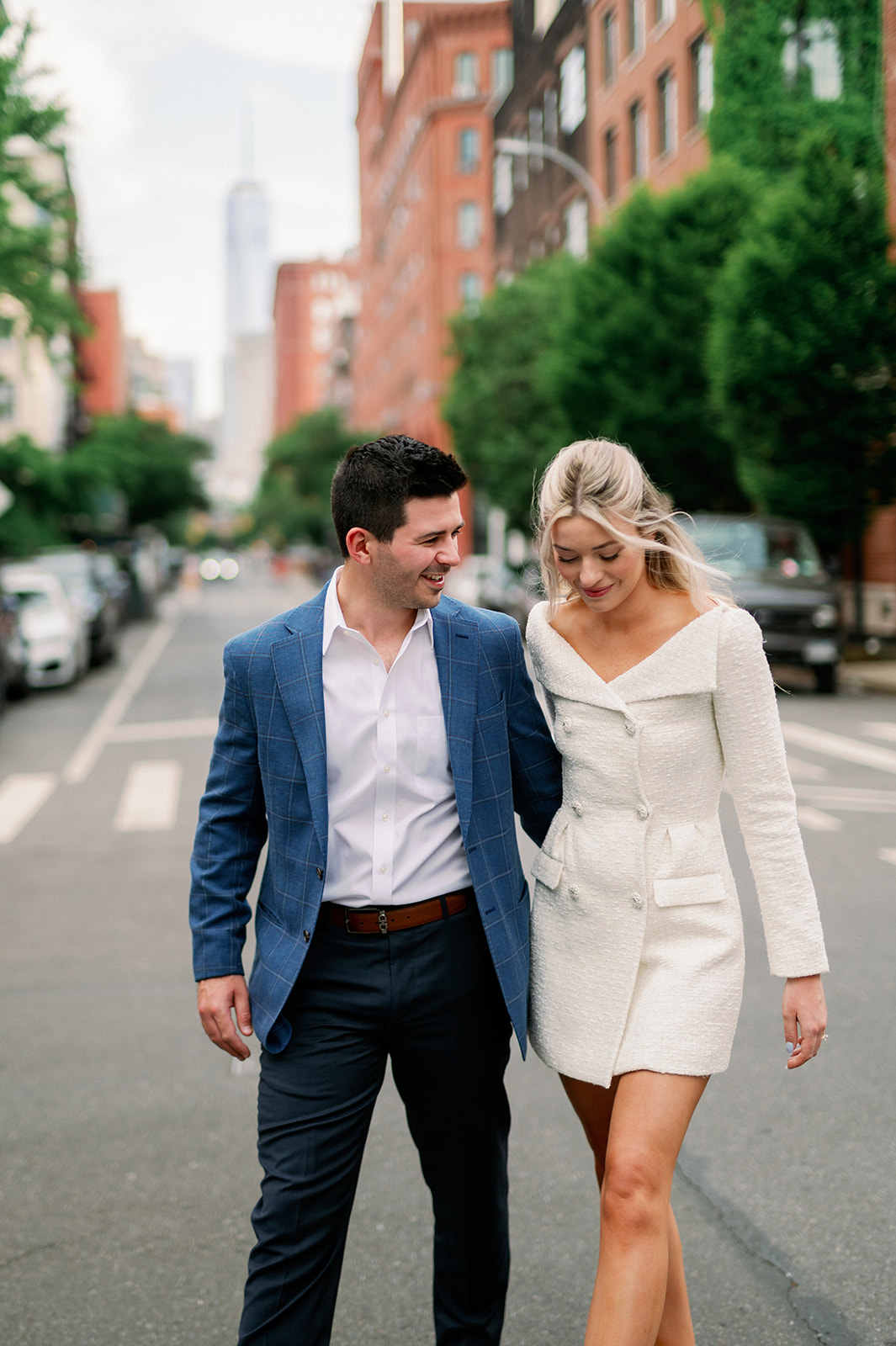 Romantic New York engagement session in West Village.