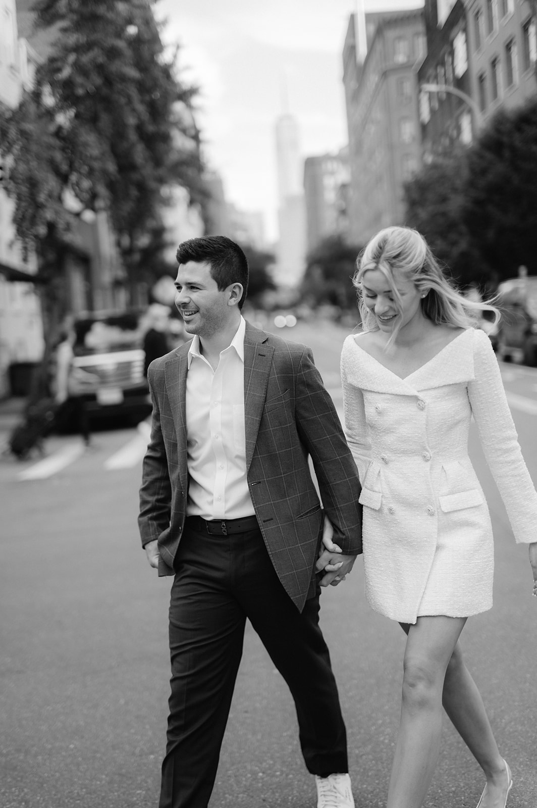 Romantic engagement shoot in West Village, NYC.