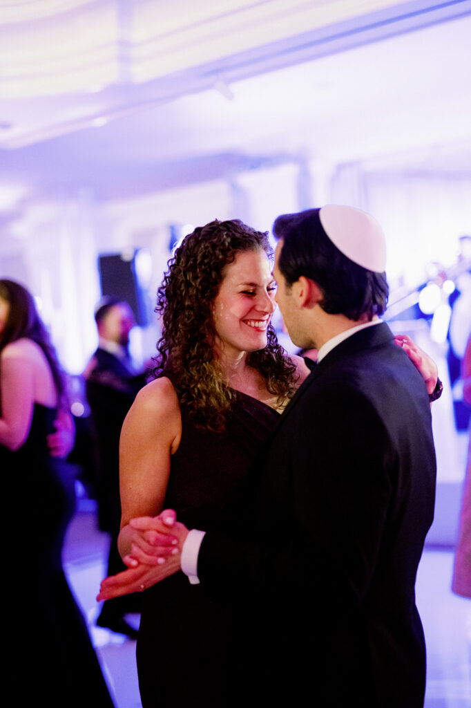 Jewish wedding reception at Pine Hollow Country Club.