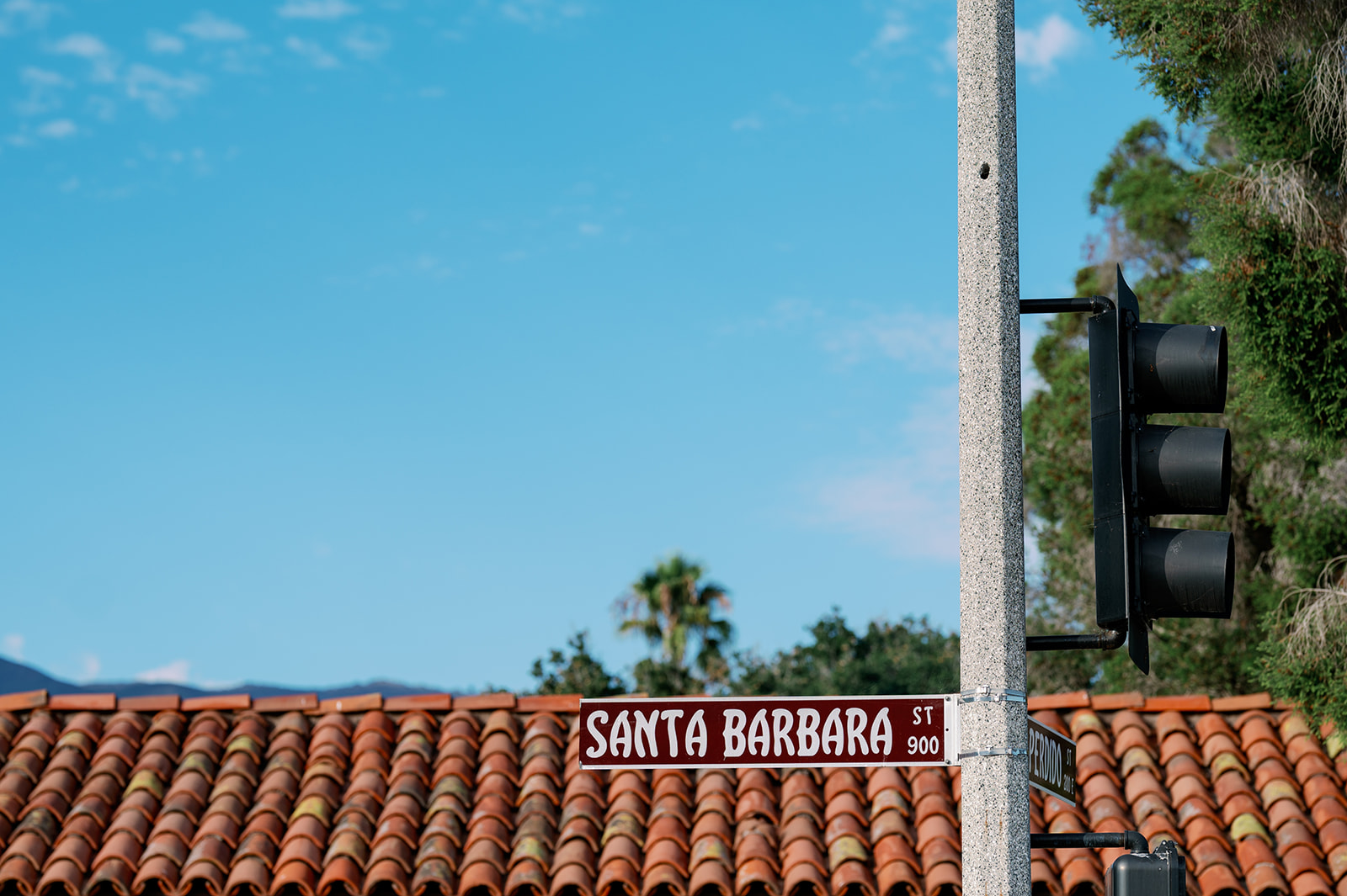Santa Barbara street sign. 