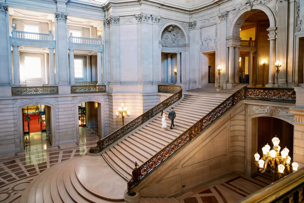 San Francisco City Hall elopement photography. 
