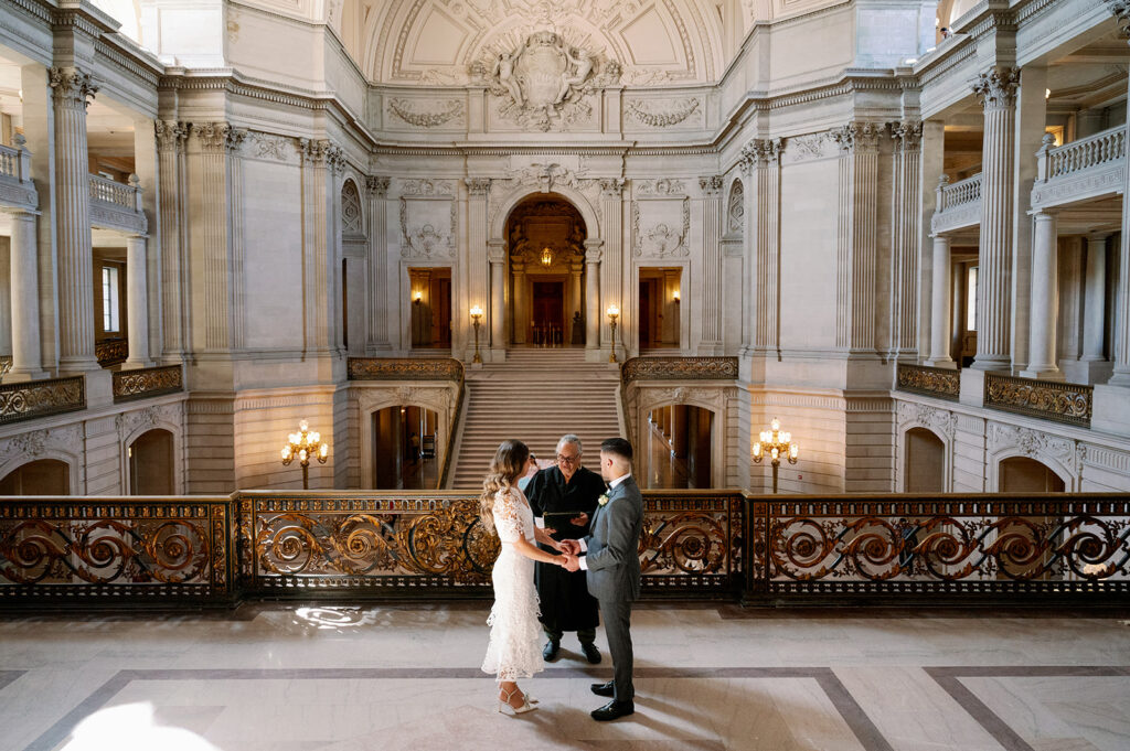 Intimate elopement at San Francisco City Hall.  