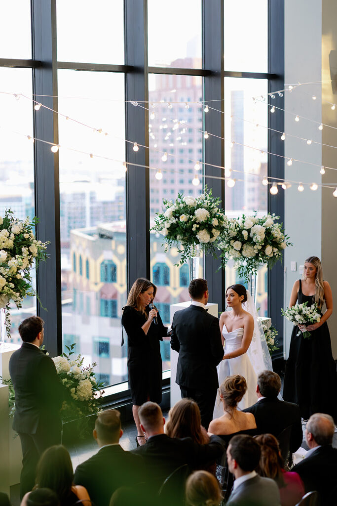 Boston State Room: A Longwood Venue wedding ceremony. 