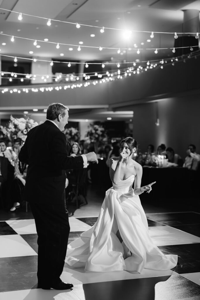 Boston State Room wedding father-daughter first dance.