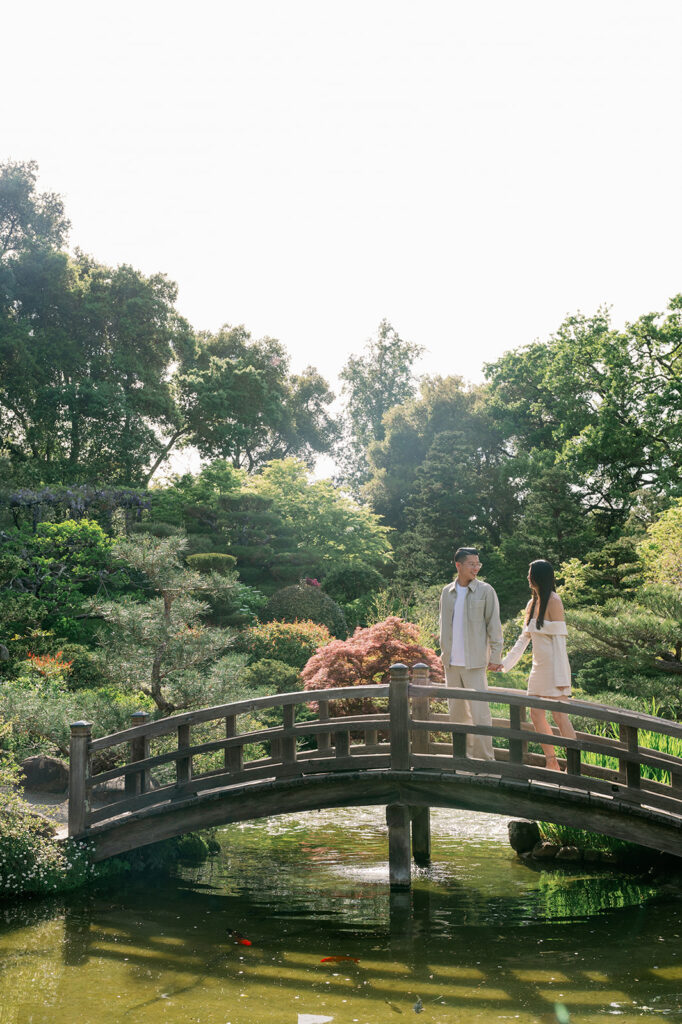 Bay Area nature engagement photos at Hakone Gardens in Saratoga. 