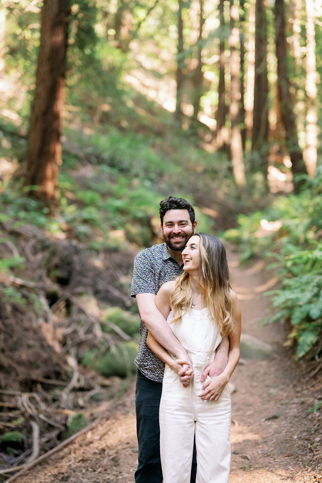 Bay Area engagement photoshoot at Redwood Regional National Park in Oakland.