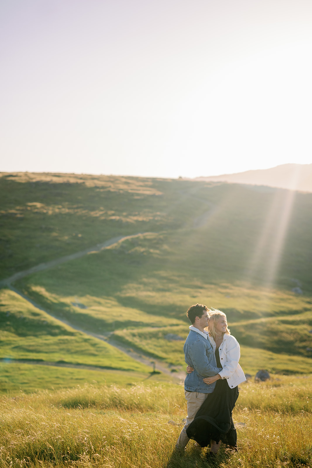 Bay Area engagement photoshoot at Ring Mountain in Marin County, California.  