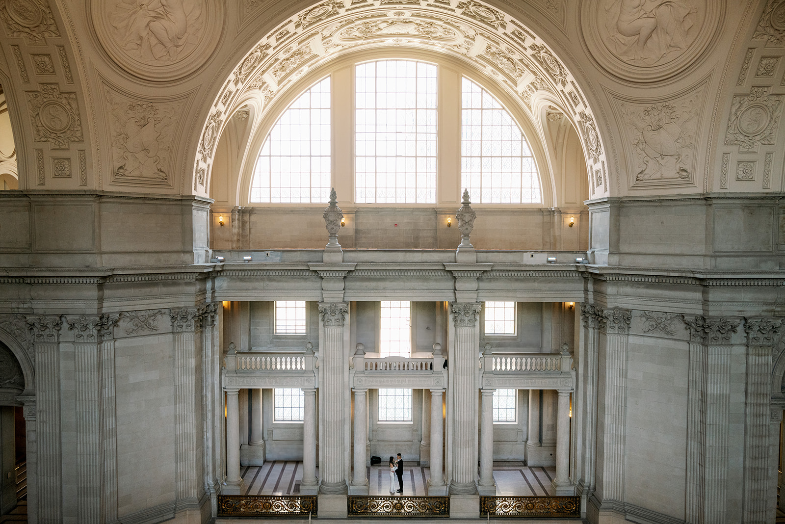 San Francisco City Hall - iconic Bay Area engagement photo location. 