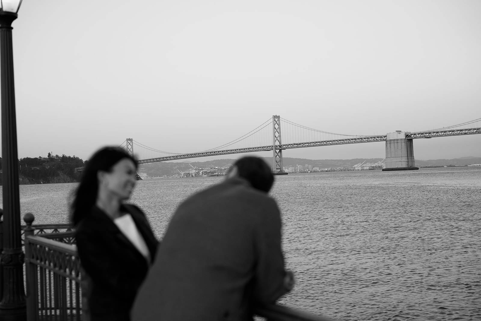 Documentary style couples photoshoot at Pier 17 in San Francisco, California. 