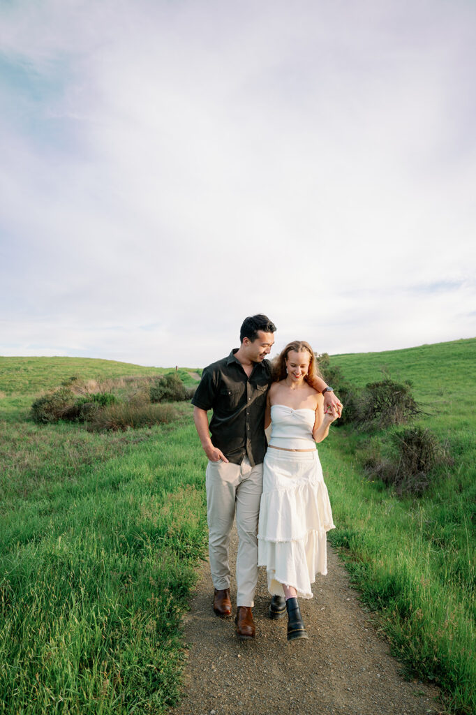 Russian Ridge Open Space Preserve engagement photoshoot in Palo Alto, California. 